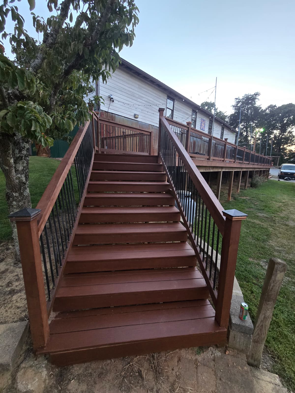 After Custom Stair Stain